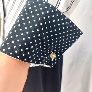 Jones New York- Signature Shirt black and white stripes